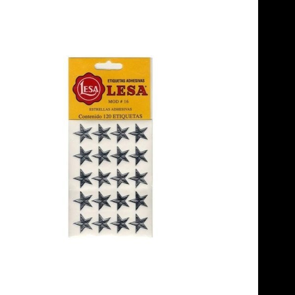 ESTRELLA ADHE. 16LESA MED.PLATA BOLSA C100 PZA C.10